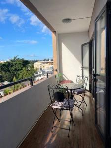Balcone o terrazza di Spacious beach property in Flic en Flac