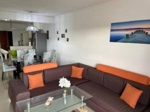 Area soggiorno di Spacious beach property in Flic en Flac