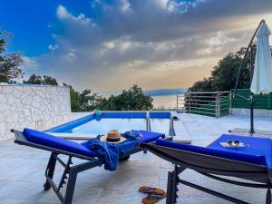 Balkón nebo terasa v ubytování Holiday home Giran