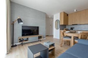 Η κουζίνα ή μικρή κουζίνα στο Apartament Perłowy by Major Domus Club