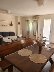 Ruang duduk di Korais apartment, Chania Crete