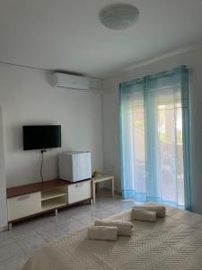 TV a/nebo společenská místnost v ubytování Apartments and Rooms Markovski