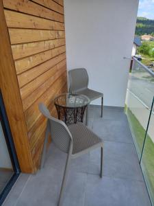 Balkón alebo terasa v ubytovaní Apartmány VLK