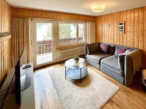 Posezení v ubytování Beautiful apartment in Zermatt with a breathtaking view of the Matterhorn