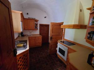 Kuchyň nebo kuchyňský kout v ubytování Forsthaus Pracken