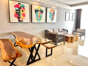 Khu vực ghế ngồi tại Nice place apartment in Vung Tau 1504