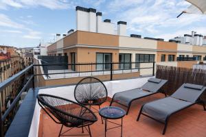 Balkón nebo terasa v ubytování Rambla de Mar Apartments