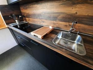 Kuchyň nebo kuchyňský kout v ubytování Fiesch-Lax Minnig Moritz