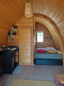 Postel nebo postele na pokoji v ubytování Bungalow Casa da Cerca