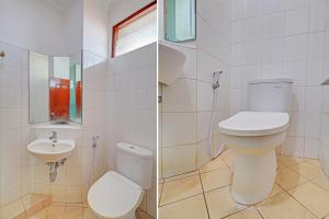 Koupelna v ubytování Guest House Simalem + 37 fotografií