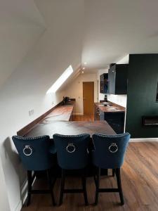 Kuchyň nebo kuchyňský kout v ubytování Roslin Templar loft
