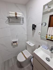 Koupelna v ubytování Hostal Fidalgo