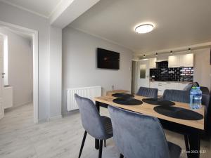 Η κουζίνα ή μικρή κουζίνα στο Darłówko Apartament Morski XII