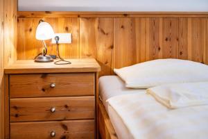 Postel nebo postele na pokoji v ubytování Lindenhof Apt 6