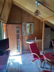 Posezení v ubytování Apartment Romanticka Chalupa