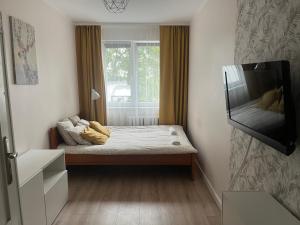 Postel nebo postele na pokoji v ubytování Apartament Revel