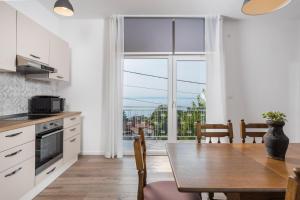 Kuchyň nebo kuchyňský kout v ubytování Apartment Div