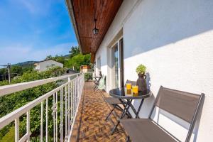 Balkón nebo terasa v ubytování Apartment Div