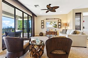 Χώρος καθιστικού στο Kapalua Golf Villa 12V 1 +31 φωτογραφίες