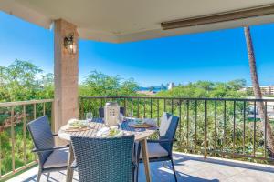 Balkón nebo terasa v ubytování Kihei Alii Kai B306