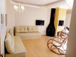Istumisnurk majutusasutuses Apartamento Solar da Borges