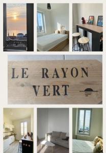 Le Rayon Vert vue merにあるベッド