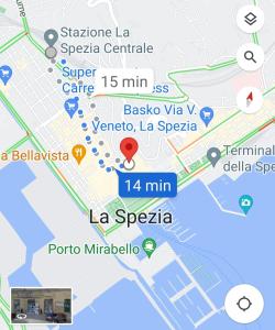 ラ・スペツィアにあるCinque terre Portovenereのサン・ミリアリアリア市地図
