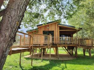 Zahrada ubytování La Cabane d'Ode