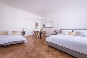 Posteľ alebo postele v izbe v ubytovaní New design APT - central location Wenceslas Square