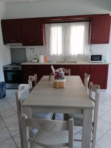 Dapur atau dapur kecil di Lefakis Aegean Breeze Apartment
