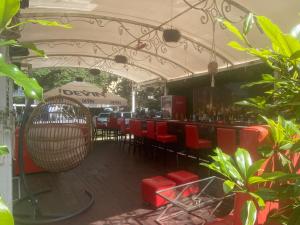 A restaurant or other place to eat at ADMIRAL PLAZA C 19 Private Cozy Studio SUNNY BEACH