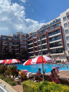 The swimming pool at or close to ADMIRAL PLAZA C 19 Private Cozy Studio SUNNY BEACH