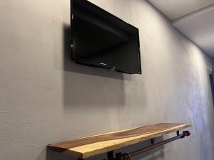 TV i/ili multimedijalni sistem u objektu Hotel La Bikina