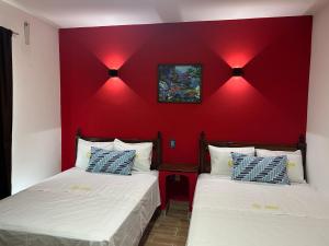 Postel nebo postele na pokoji v ubytování Hotel Jar8 Bule
