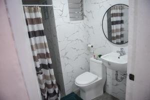 Koupelna v ubytování Whitehaus BnB