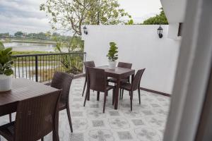 Balkón nebo terasa v ubytování Whitehaus BnB