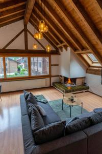 Posezení v ubytování Jungfrau-View Apartment, terrace & free parking