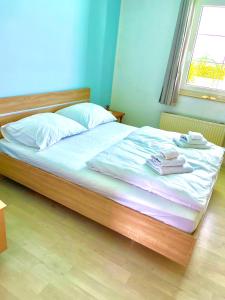 Postel nebo postele na pokoji v ubytování Apartma Jelka