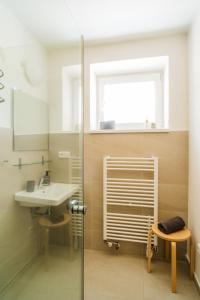 Koupelna v ubytování Apartmány Špička - Stříbrnice u sjezdovky