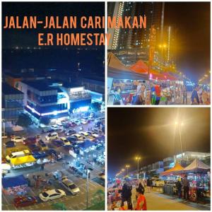 a group of pictures of a parking lot with cars at ER Homestay 2R1B suite nearby KLIA Terminal in Sepang