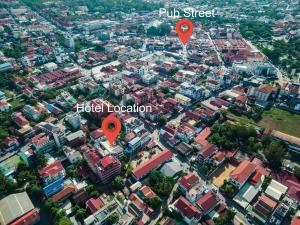 Vista generica su Siem Reap o vista sulla città dall'interno dell'affittacamere