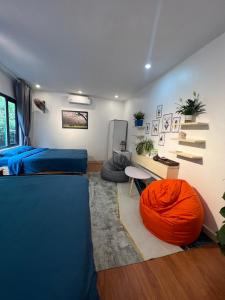 Posezení v ubytování Catcat Garden House