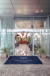 una rappresentazione architettonica di una lobby di un istituto di architettura di Met Boutique Hotel a Zagabria