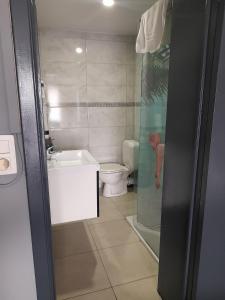 Een badkamer bij Hotel Albergo