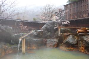 Landskap semula jadi dekat dengan ryokan