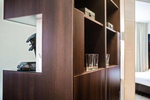 Kuchyň nebo kuchyňský kout v ubytování Lindner Hotel Bratislava, part of JdV by Hyatt