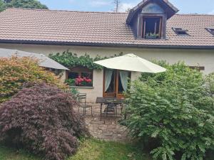 Zahrada ubytování La grange à Léon