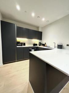 Kuchyň nebo kuchyňský kout v ubytování New luxury flat + rooftop access