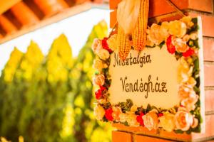 Nosztalgia Vendégház tanúsítványa, márkajelzése vagy díja