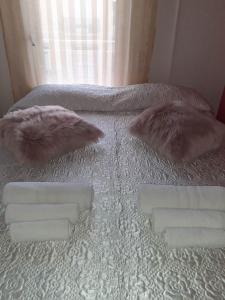 Letto o letti in una camera di Casa dello Scoglio nel mare